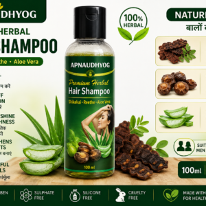APNAUDHYOG Premium Herbal Hair Shampoo – Shikakai, Reetha & Aloe Vera – 100 ml